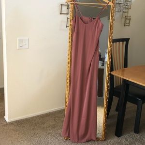 Long mauve dress
